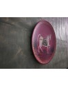 Wooden Wall Decor Plate - Red